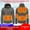 Gray Heating Interchange Jacket for Men, variant on Mens Heating Interchange Jacket Fashion 2025 Trendy Classic Solid Coat Stand Collar Jacket Padded Design Casual Workout Long Sleeve Clothes Black M