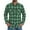 Green, variant on HAOMEILI Men's Button Down Regular Fit Long Sleeve Plaid Flannel Casual Shirts
