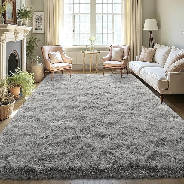 Alfombra LOCHAS 160x229 cm, ultrasuave, gris esponjoso