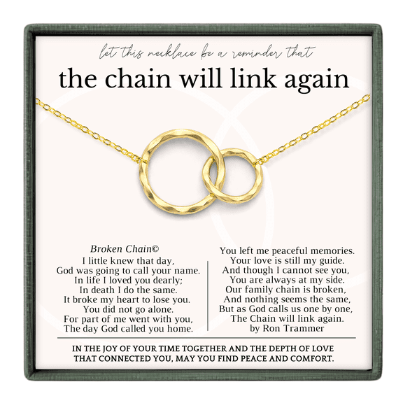 HOPE LOVE SHINE Sympathy Gift Necklace – Gold Memorial Jewelry for Loss of Loved One
