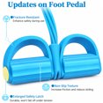 thumbnail image 3 of BYXAS  4 Tube Pedal Resistance Bands with Handles & Ankle Puller, 21 Fitness Resistance Bands, Home Gym Strength Training Equipment for Tummy, Waist, Arm & Leg Slimming, Blue, 3 of 8