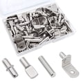 thumbnail image 1 of Kit de pernos para repisas Cerpourt de 104 piezas, niquelados, 5 mm y 1/4 pulgada, 1 of 7