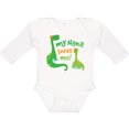 thumbnail image 3 of Inktastic My Nana Loves Me Grandson Boys Long Sleeve Baby Bodysuit, 3 of 5