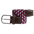 thumbnail image 1 of Swole Panda Recycled Zigzag Woven Belt - Blue/Red/White, 1 of 2