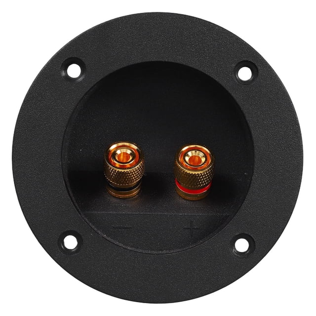 EXHUMKY Caja De Conexión Eléctrica Para Bocinas En Cobre Dorado Con Compacto Y Estético