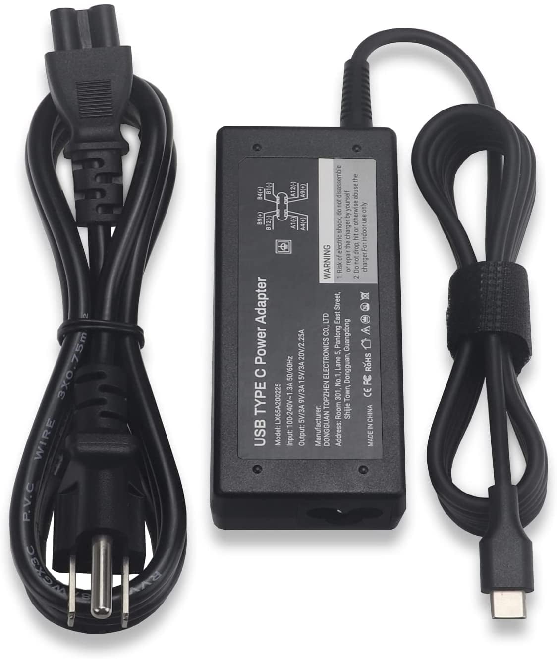 65W 45W Listed Laptop Charger for Dell-Inspiron 15-3000 15-5000 15-7000  Series 3583 3593 7506 7573 Latitude 3520 3420 HA65NS5-00 