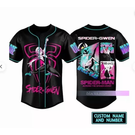 Spider Gwen 3D Baseball Jersey Shirt The Mother Day Gift US Christmas Gift - Hot Sale 2026