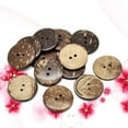 thumbnail image 5 of NUOLUX Buttons Sewing Wooden Holes Shell Crafts Button 15Mm Round 4 Snap Diy Printed Studs Vintage Colored Decorations, 5 of 6