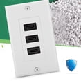 thumbnail image 4 of USB, Durable  HD 3-port Flame Retardant Socket, VGA Socket Easy Connection Easy Installation, 4 of 8