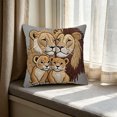 thumbnail image 2 of Cute Animals Print Throw Pillow Cover Soft Cushion Cases Holiday Farmhouse Home Decor for Sofa Bed Couch Porch, 18x21in, 2 of 6