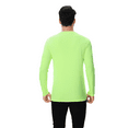 thumbnail image 5 of Zfeel High Visibility Safety Work T-Shirt, Men Pure Dry Fit Hi Vis Long Sleeve Safety Tee Shirt Neon Green XL, 5 of 6