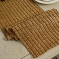 thumbnail image 4 of Rustic Table Runner Imitation Straw Weaving Style Table Runner for Home Decor Boho Brown Farmhouse Style for Bohemian Dining Room Table Decor (35.43x70.86in, Brown), 4 of 6