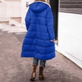 thumbnail image 3 of Veste Réversible, Manteau Long d'Hiver pour Femmes, Matelassé, Poches Zippées, Chaud, Élégant, Polyvalent, 3 of 8
