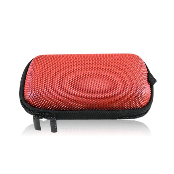Inteprter Bolsas de almacenamiento rectangulares para auriculares MP3 compatibles con Bluetooth, para viajar, acampar, pescar, auriculares, bolsas con Almacenamiento y organización del hogar Rojo Inteprter BB1229-02