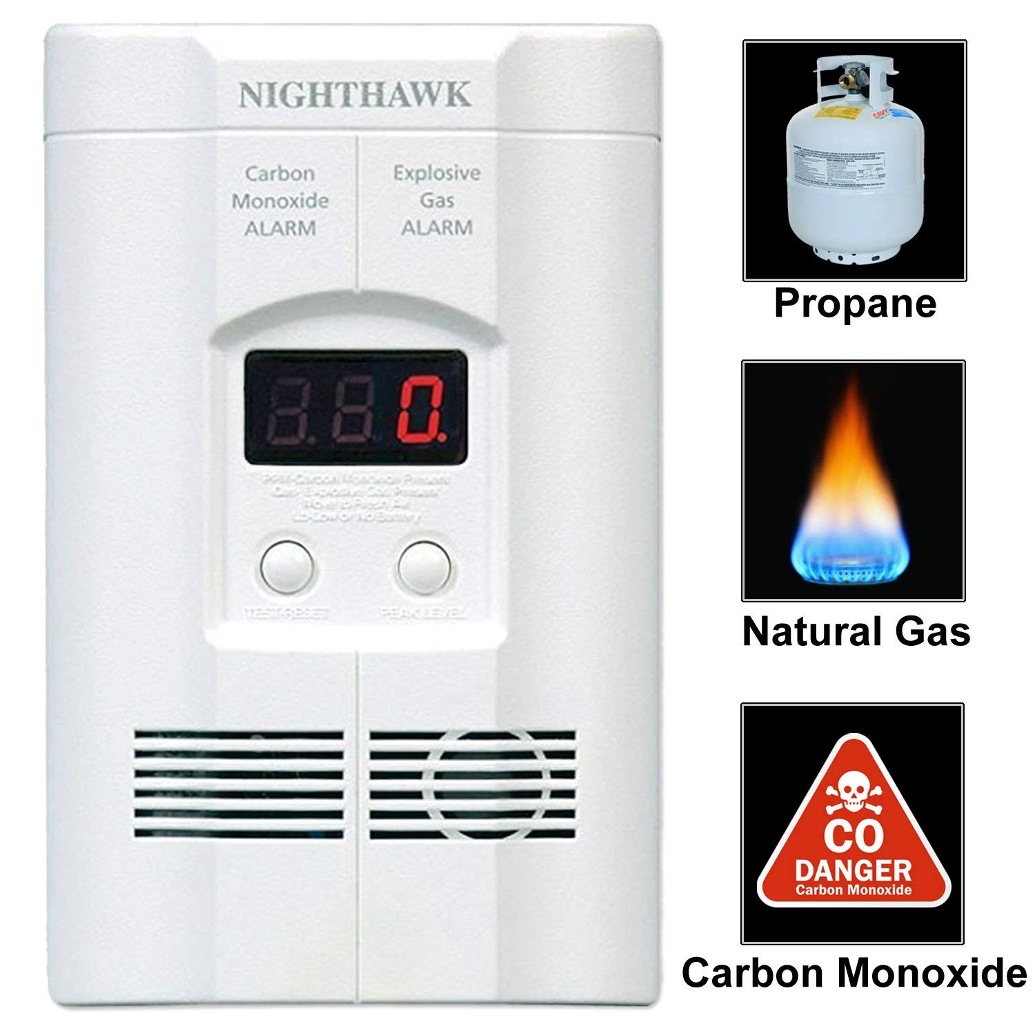 Kidde KNCOEG3 Nighthawk PlugIn Carbon Monoxide and Explosive Gas
