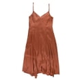 thumbnail image 2 of Vestido Acampanado con Volantes Bar III Marrón Extra Pequeño, 2 of 2