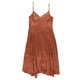 thumbnail image 2 of Vestido Acampanado con Volantes Bar III Marrón Extra Pequeño, 2 of 2