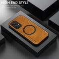 thumbnail image 2 of Mantto for Samsung Galaxy A23 4G Case Compatible with MagSafe Charging, Vegan PU Leather Slim Classic Luxury Elegant Thin Drop Protection Protective Cover for Samsung Galaxy A23 4G, Brown, 2 of 9
