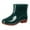 Green, variant on Short Rain Boots For Women and Men Ankle Waterproof Rainboot Slip On Garden Boot Ladies Rubber Outside Work With Comfort