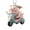 A, variant on Acrylic Cartoon Pig Hanging Decoration with Bead Chain Car Rearview Mirror Pig Ornament Keychain Backpack Animal Pendant Birthday Gift