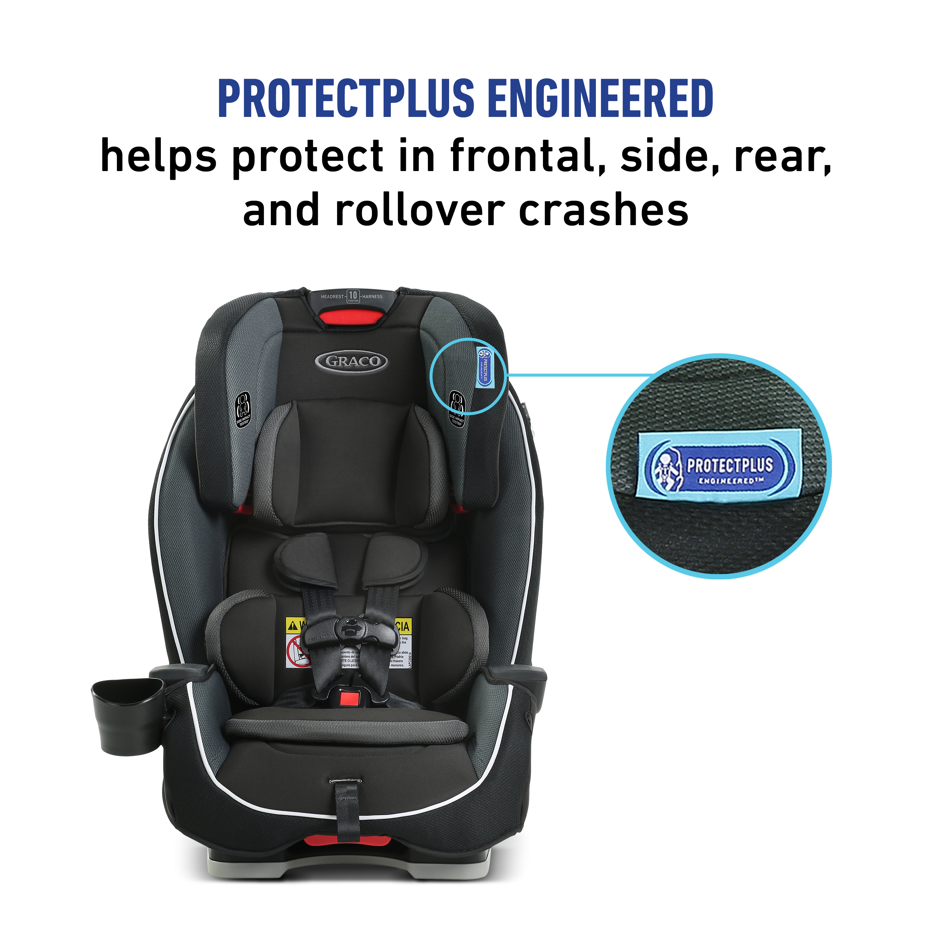 Graco® Milestone® 3-in-1 Convertible Child Car Seat, Gotham