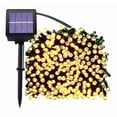thumbnail image 2 of Paquete de 2 luces solares con forma de guirnalda, 20 metros, 200 LED, color blanco cálido, 2 of 6