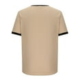 thumbnail image 4 of Aofany Men's Vintage Short Sleeve T-shirt V Neck Slim Men Blouse Running Gym Athletic Tops, 4 of 5