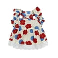 thumbnail image 2 of NIBOLOG Pet Dress Floral Printing Flying Sleeve Ruffle Edge Summer Small Dog Princess Cosplay Costume for Spring, 2 of 8