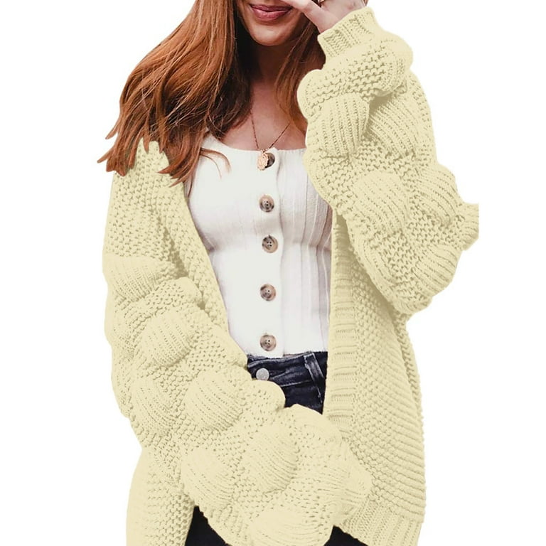 Heavy Knit Sweater With Elbow Patches