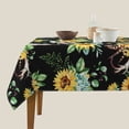 thumbnail image 3 of Wukai Sunflower Skull Boho Waterproof Tablecloth for Kitchen Dining, Fits Square Tables for 2-4 Seats -54"x54", 3 of 7