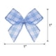 thumbnail image 2 of Uxcell 50Pcs Mini Lazo de Cinta Gingham 1" Cinta de Satén a Cuadros para Manualidades de Costura Azul y Blanco, 2 of 7