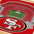 thumbnail image 2 of IDNA San Francisco 49ers Red 3D StadiumViews Coasters, 2 of 3