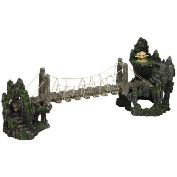 pen plax rrb13 troll bridge aquarium ornament, 20" x 5" x 8"