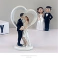 thumbnail image 3 of Cateissary Cásate con muñeca estilo europeo dibujos animados amor romántico boda muñecas pastel Topper hermosa pareja decoraciones Día de San Artesanía, 3 of 6
