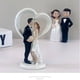 thumbnail image 3 of Cateissary Cásate con muñeca estilo europeo dibujos animados amor romántico boda muñecas pastel Topper hermosa pareja decoraciones Día de San Artesanía, 3 of 6