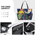 thumbnail image 3 of Fuzoiu Colorful Floral Forest Fairy Print Waterproof Beach Tote Bag for Women Girls with Zipper,Sandproof Pool Swim Bag,Large Capacity Beach Travel Bag for Pool Swim Travel Everyday, 3 of 7