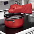 thumbnail image 4 of T-fal Flexible Waffle Silicone Oven Mitts, Set of Two, Red, 4 of 4