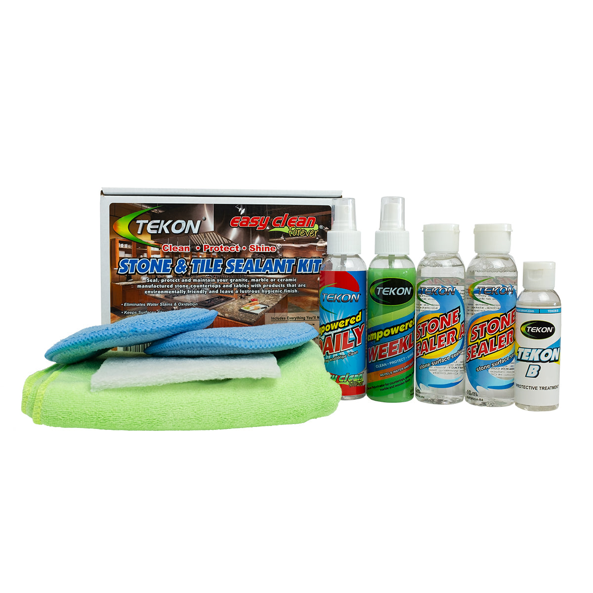 TEKON Stone & Tile Sealant Kit Complete Cleaning and Surface Sealing