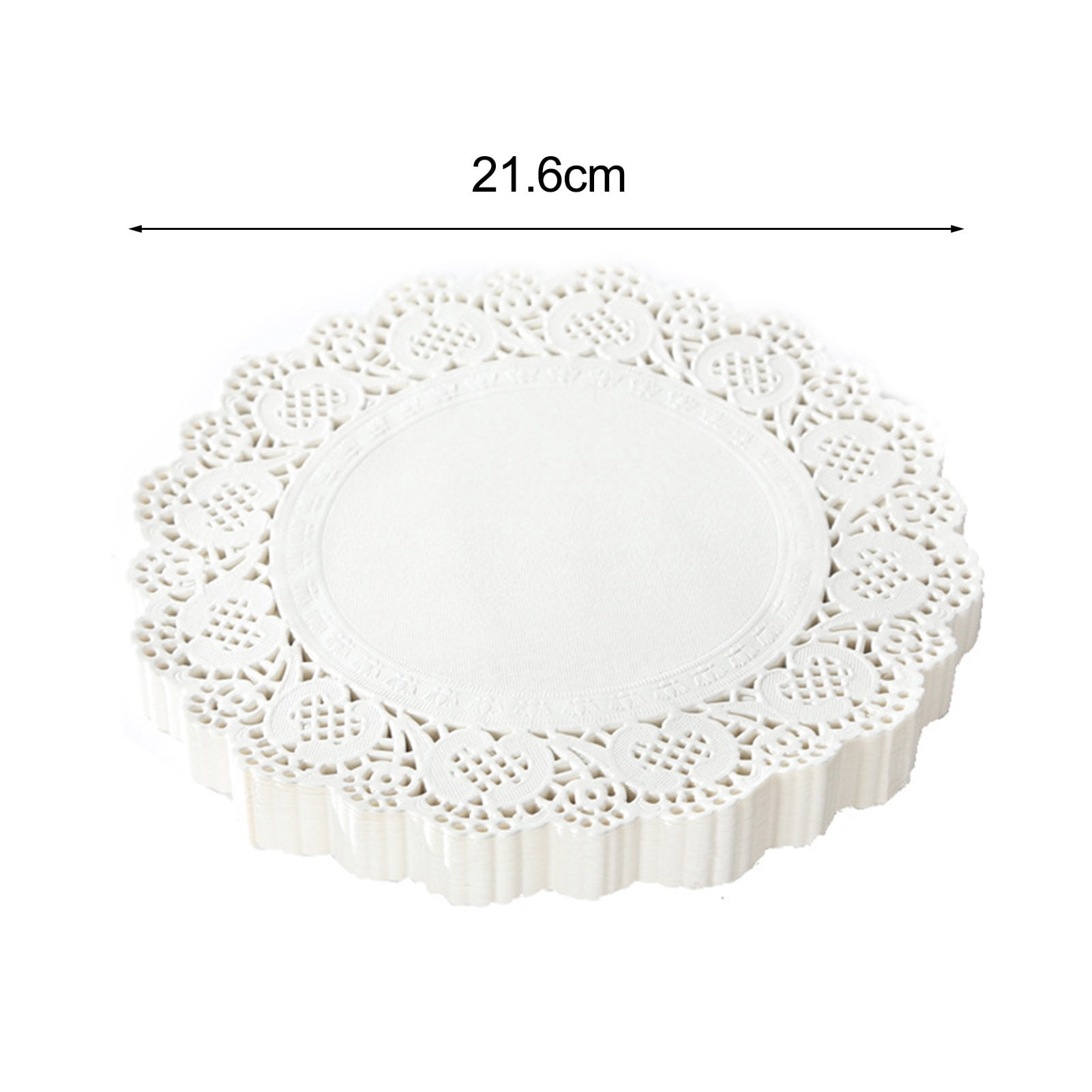 HomeLife 100Pcs Baking Paper Elegant Lace Design Baking Oil Absorbing Paper Disposable Baking Liners for Home Kitchen