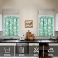 thumbnail image 4 of Rustic Floral Print Curtains 36 Inch Short - 3 Panel Vintage Country Set with Bohemian Wildflowers, Rod Pocket, 4 of 6