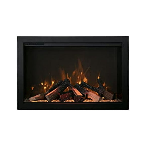 Amantii Traditional Bespoke - 48" Indoor / Outdoor Insert Electric Fireplace, WiFi and Bluetooth Connectivity, Programmable Remote, and a Selection of Media Options