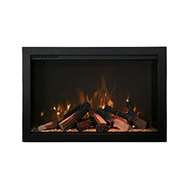 Amantii Traditional Bespoke - 48" Indoor / Outdoor Insert Electric Fireplace, WiFi and Bluetooth Connectivity, Programmable Remote, and a Selection of Media Options