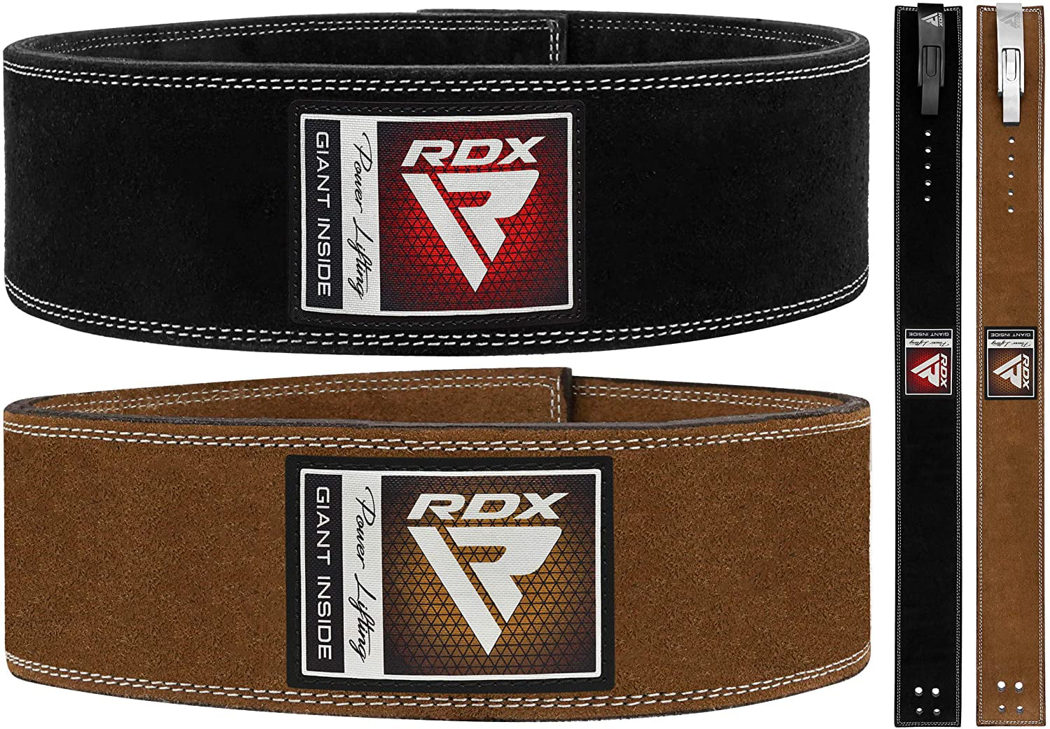 titan pioneer rdx PowerLifting Leather Lever 10mm Power Lifting Belt Large 
