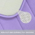 thumbnail image 5 of Home Memory Foam Non-slip Washable Warm Toilet Pads Mats Rug 2 in 1 Purple, 5 of 6