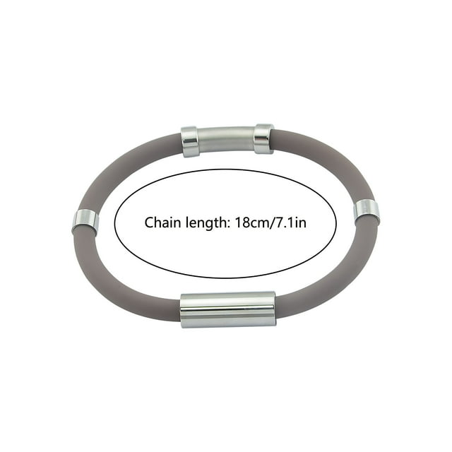 Pulsera antiestática Ion negativo Gel de sílice Metal Balance Energy Pulsera deportiva Wmkox8yii jkg4128