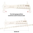 thumbnail image 4 of LJNYFDC Chain Wear Measuring Ruler 3 in 1 Chain Measurer Ruler Bicycle Chain Wear Indicator Tool High Strength Rustproof Screw Measurement Bike Tool, 4 of 6