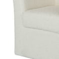 thumbnail image 4 of Noble House Modern 360° Swivel Teddy Fur Accent Arm Chair for Living Room, White, 4 of 10