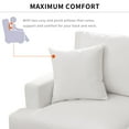 thumbnail image 3 of Sectional Sofa With 2 Tossing Cushions, Modern Modular Sofa With Solid Frame, Upholstered L-Shaped Sofa Couch For Living Room Bedroom Home Office, 3 of 7