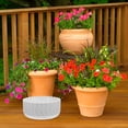 thumbnail image 3 of FUEENIRVA Round PP Plant Saucers for Indoor Pots, White, Thick and Sturdy, No Fading, 3 of 6