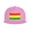 Pink, variant on Flat Bill Snapback Hats for Men Women Rastafarian Grunge Hip Hop Style Plain Baseball Cap Pink